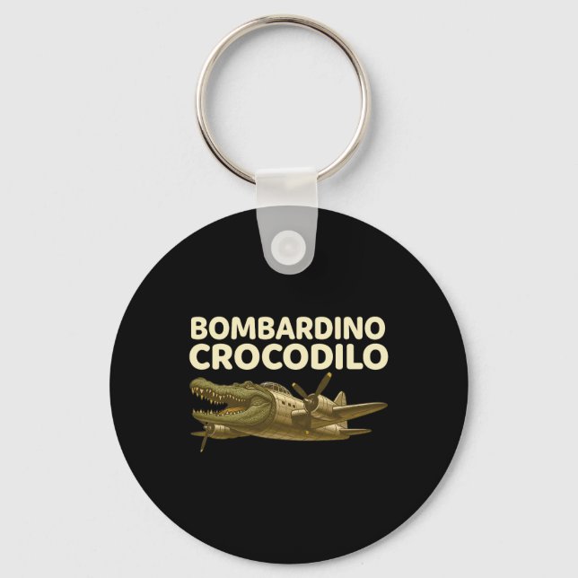 Chaveiro Bomrdino Crocodilo - Crianças Italianas Engraçadas (Frente)