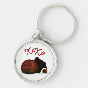 Chaveiro Bonbon e Chocolate Negro do Namorados XOXO