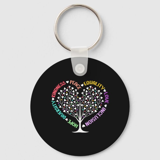 Chaveiro Bondade Paz Igualdade Amor Inclusão Esperança (Frente)