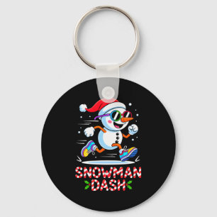 Chaveiro Bondeco de Neve de Natal Corrida Maratona Chá