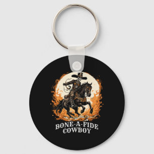 Chaveiro Bone-a-fide Halloween Cowboy Spooky Skeleton Rodeo