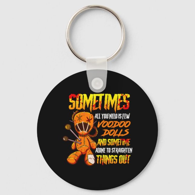 Chaveiro Boneca de Vodu de Terror Assustador (Frente)