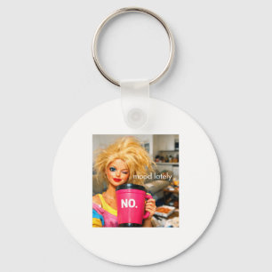 Chaveiro Boneca retro face meme bonecas plástico nojento bo