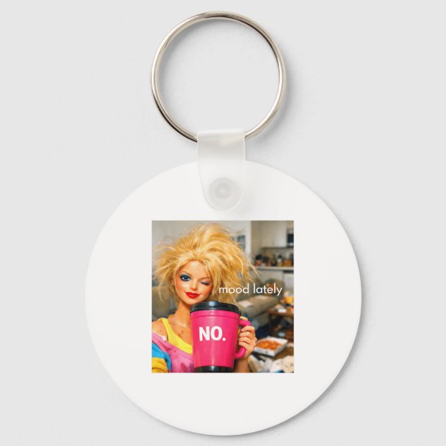 Chaveiro Boneca retro face meme bonecas plástico nojento bo (Frente)