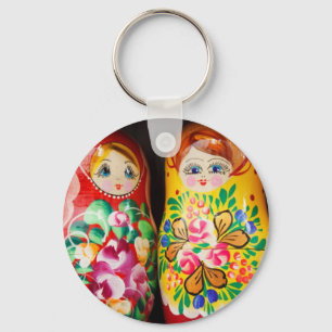 Chaveiro Bonecas Matryoshka Coloridas