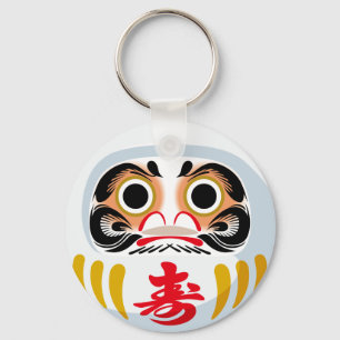 Chaveiro Boneco Daruma (amuleto tradicional japonês de boa 