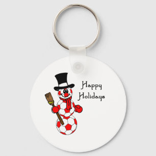 Chaveiro Boneco de neve de SoccerChick boas festas