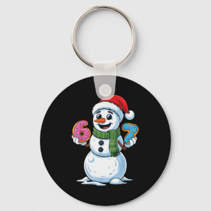 Chaveiro Boneco de Neve Engraçado Seis Sete 67 Sorvete Nata
