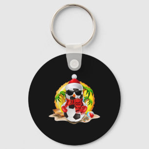 Chaveiro Boneco de Neve Futebol Chapéu de Papai Noel Natal