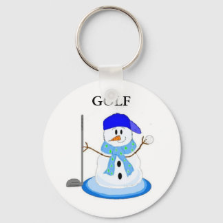 Chaveiro Boneco de Neve Golfista