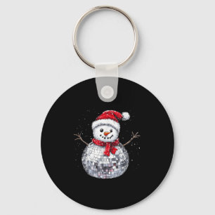 Chaveiro Boneco de Neve Natal Retro Chapéu de Papai Noel Bo