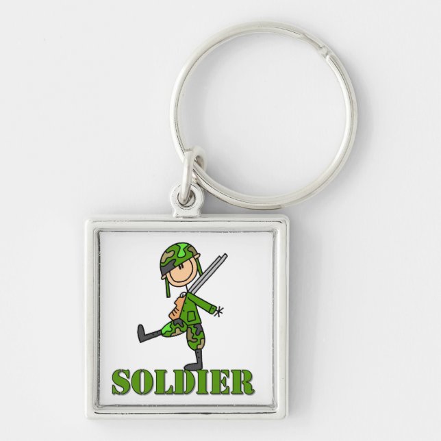 Chaveiro Boneco de Soldado em Palito (Frente)