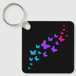 Chaveiro Bonita borboleta Design de Orgulho Androgênio