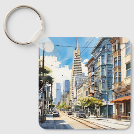 Chaveiro Bonita caneta e esboço de tinta em São Francisco