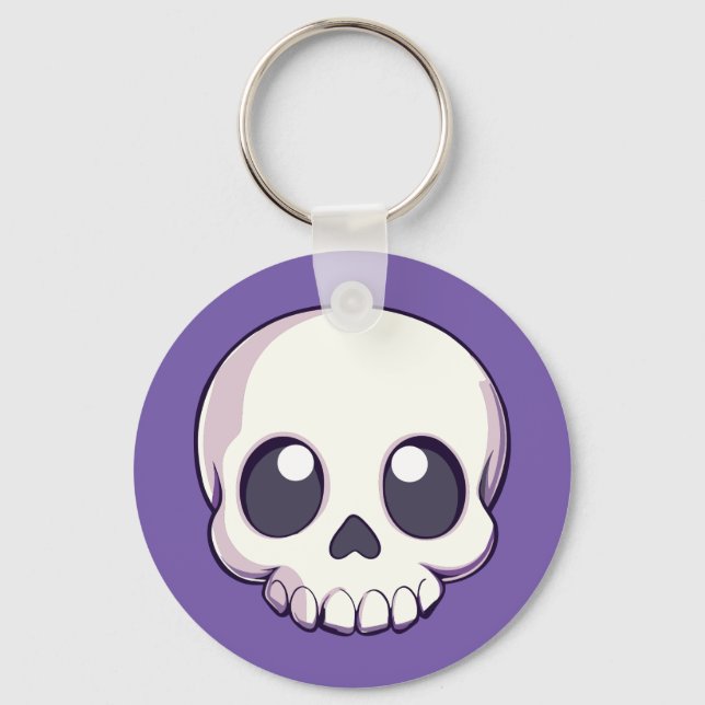 Chaveiro Bonita Cartoon Skull Halloween (Frente)