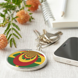 Chaveiro Bonita e Incrível Impressão de Arte de Cores Massa