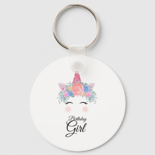 Chaveiro Bonita Kawaii Colorida Rainbow Unicorn Birthday Gi