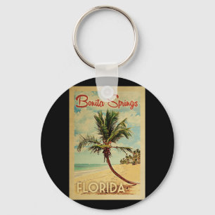 Chaveiro Bonita Primavera Palm Tree Viagens vintage