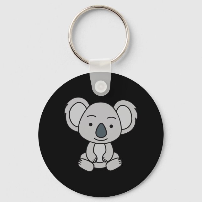 Chaveiro Bonitinho Koala Com Sorriso Sentado (Frente)