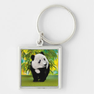 Chaveiro Bonito Amante de os animais Panda Bear Cub Kawaii