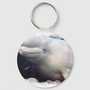 Chaveiro bonito da baleia da beluga