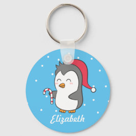 Chaveiro Bonito de Canas Penguin Candy de Natal