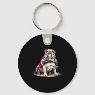 Chaveiro Bonito fantasia de Buldogue Patriótico