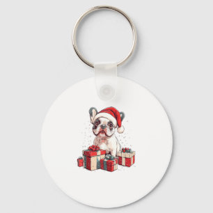 Chaveiro Bonito francês Santa Hat Encantado Natal Francês B