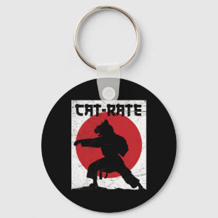 Chaveiro Bonito Gato De Gato-Karato Para Artes Marciais Ki