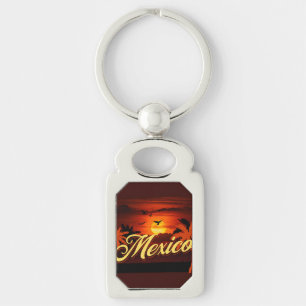 Chaveiro Bonito impressão do México, sunset Beach presente