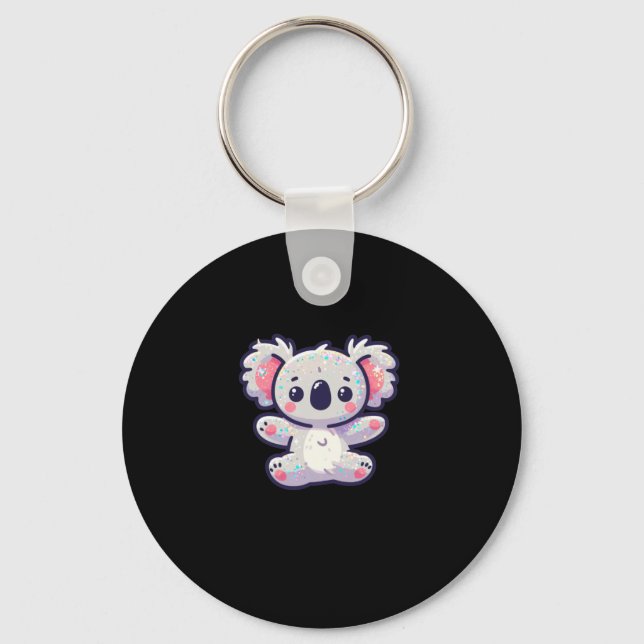Chaveiro Bonito Koala Sticker (Frente)