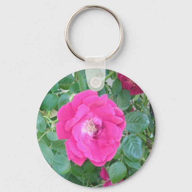 Chaveiro Bonito na Flor Rosa (Frente)