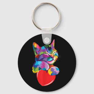 Chaveiro Bonito presente para gatinhos amantes Coloridos Ga