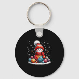 Chaveiro Bonito Quilter de Boneco de Neve de Fio de Natal C