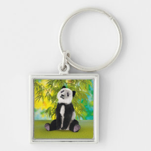 Chaveiro Bonito Urso de Panda Kawaii Amante de os animais p