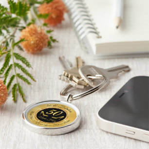 Chaveiro Bonitos presentes personalizados no 50º aniversá