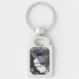 Chaveiro Bonne Année Vintage Girl com Dolll