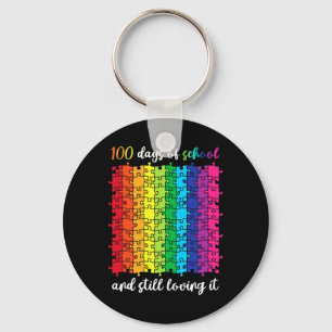 Chaveiro Bons 100 Dias De Escola E Ainda Adorando Feliz