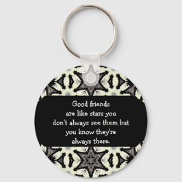 Chaveiro Bons amigos são como estrelas Cota Personalizada