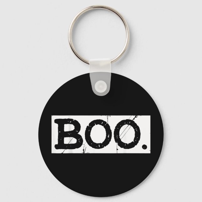 Chaveiro Boo angustiado retrô fantasma estética de Hallowee (Frente)