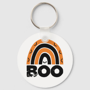 Chaveiro Boo com Bats Voadores e Arco-íris