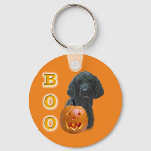 Chaveiro Boo de Poodle Revestido Negro