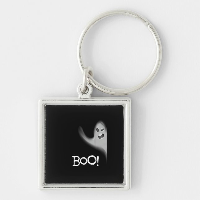 Chaveiro Boo Engraçado Escondendo Peekabo Assustador Hallow (Frente)