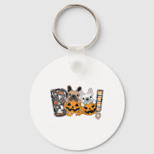 Chaveiro Boo French Bulldog Pumpkin Candy Dog Puppy Hallowe