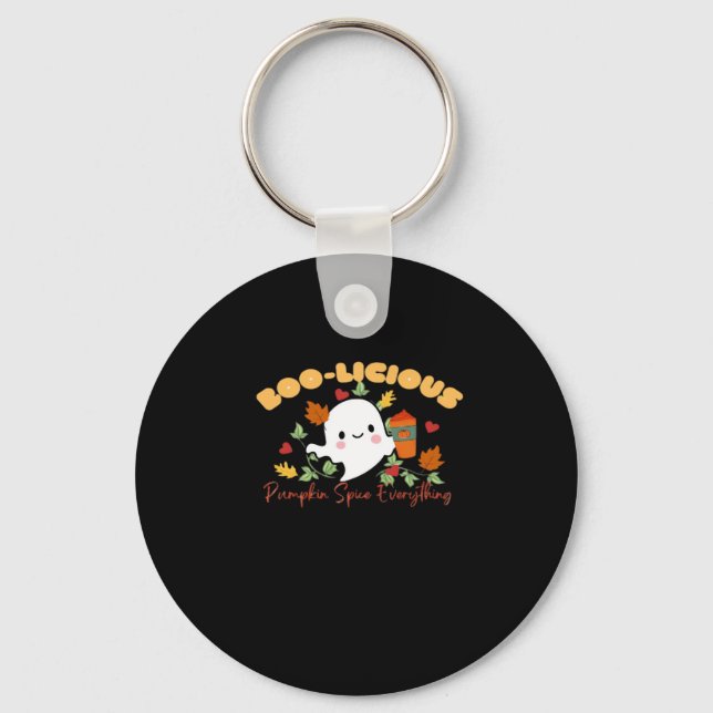 Chaveiro Boo-Licioso Pumpkin Espeta Tudo Essencial (Frente)