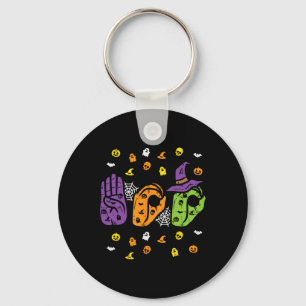 Chaveiro Boo Mãos Símbolo Americano Orgulho Asl Hallowe