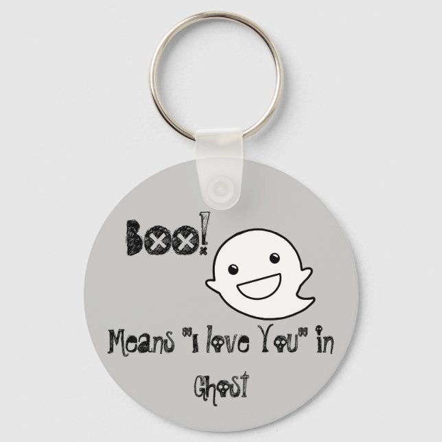 Chaveiro BOO significa que te amo, Keyring (Frente)