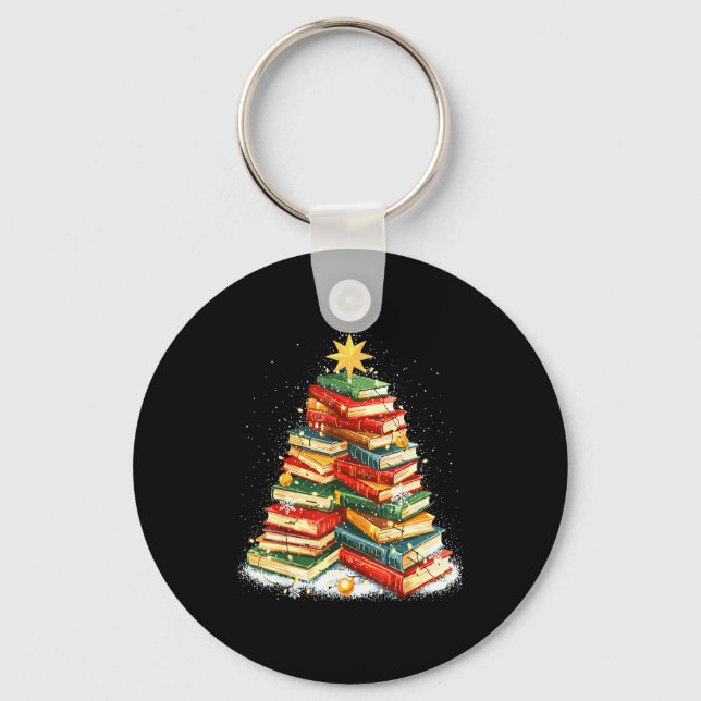 Chaveiro Book Christmas Tree Reading  (Frente)