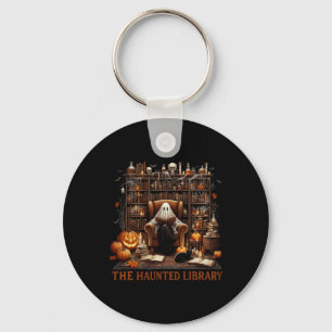Chaveiro Bookstore Halloween Vintage Spooky Bookish Assombr