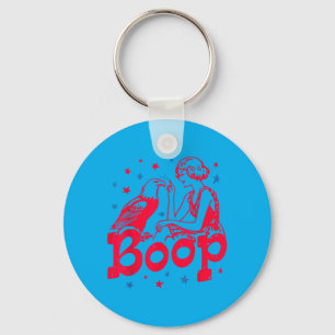 Chaveiro Boop Garota Vintage E Águia Patriótico Retrô Engra
